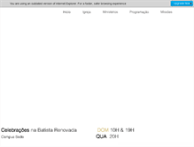 Tablet Screenshot of igrejabatistarenovada.org
